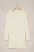 Solid Color Open-Front Buttons Cardigan